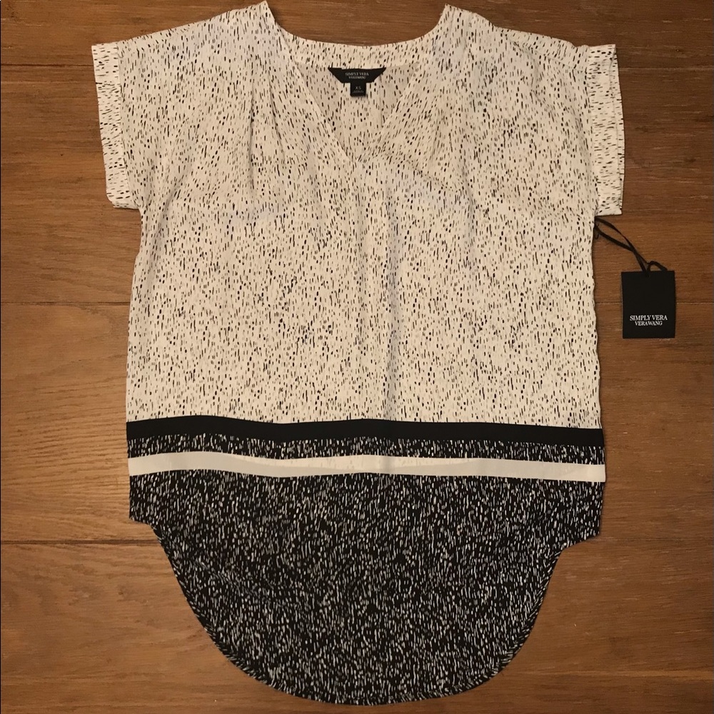 New (black and white) Vera Wang blouse